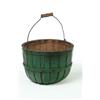 Image 4 : TWO PAINTED BASKETS AND ONE PAINTED BUCKET.