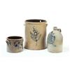 Image 1 : TWO STONEWARE CROCKS AND JUG.