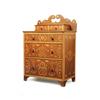 Image 1 : FOLKSY PARQUETRY CHEST OF DRAWERS.