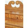 Image 3 : FOLKSY PARQUETRY CHEST OF DRAWERS.