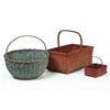 Image 1 : THREE PAINTED BASKETS.