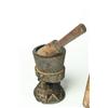 Image 5 : DECORATED BOX, MORTAR AND PESTLE, AND A MORTAR AND PESTLE RACK.