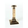 Image 2 : THREE BRASS CANDLESTICKS.