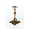 Image 4 : THREE BRASS CANDLESTICKS.