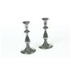 Image 1 : PAIR OF PEWTER CANDLESTICKS.