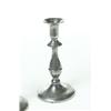 Image 2 : PAIR OF PEWTER CANDLESTICKS.