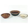 Image 1 : THREE TREENWARE BOWLS.