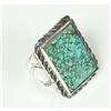 Image 6 : TWO TURQUOISE RINGS AND PAIR OF EARRINGS.