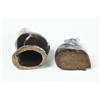 Image 3 : TWO MINIATURE STONEWARE FIGURINES.