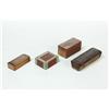 Image 1 : FOUR MINIATURE WHIMSEY BOXES.