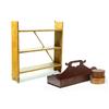 Image 1 : TOOL CARRIER, TWO PANTRY BOXES AND A SET OF SHELVES.