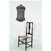 Image 1 : MIRROR AND COUNTRY QUEEN ANNE SIDE CHAIR.