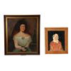 Image 1 : TWO PORTRAITS OF WOMEN (AMERICAN SCHOOL, 19TH-EARLY 20TH CENTURY).