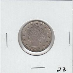 1905 FULLY LIBERTY V NICKEL