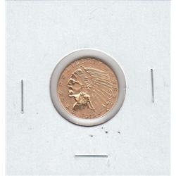 $2.5 GOLD INDIAN QUARTER EAGLE 1912