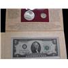 Image 1 : JEFFERSON $2 AND SILVER DOLLAR OUNCE OF SILVER