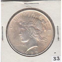 1922 SILVER DOLLAR FLASHY HIGH GRADE