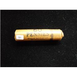 ROLL OF RED WHEAT CENT UNCIRCULATED 1957 D