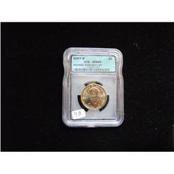 2007 D WASHINGTON ICG $1 MS 65
