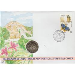 BELIZE $1 FIRST DAY COVER