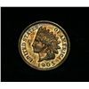 Image 1 : 1905 Proof Looking Indian Cent Grades either ms63 or PF63