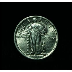 1917-p TY II Standing Liberty 25c Grades Gem Uncirculated ms64 FH   FULL HEAD