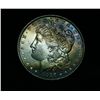 Image 1 : Beautiful Rainbow Toned 1887-p Morgan Dollar Grades Choice Uncirculated ms64