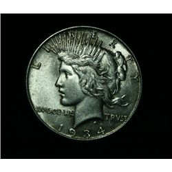 1934-p Peace Dollar $1 Grades Choice Uncirculated ms64