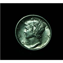 1920-s Liberty Head "Mercury" Dime 10c Grades Select Uncirculated ms61