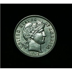 1912-p Barber Dime 10c Grades Select Uncirculated ms63