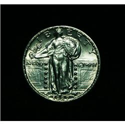 1927-p  Standing Liberty 25c Grades Gem Uncirculated ms65 FH  Strong Full Head