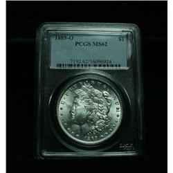 PCGS 1889-o Morgan Dollar graded ms62