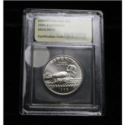 ***RARE  1996-s Olympic Swimming Proof Commemorative Half Dollar Graded ms70  RARE***