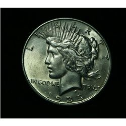 1935-s Peace Dollar Grades Select Uncirculated ms62