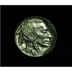 1937-s Buffalo Nickel 5c Grades Choice Uncirculated ms64