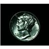 Image 1 : 1940-p Liberty Head 'Mercury' Dime 10c Grades Gem Uncirculated ms65 FSB  Full Split Bands