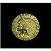 Image 1 : 1913-p $2 1/2 Indian Gold Grades Almost Uncirculated au58