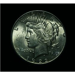 1922-s Peace Dollar Grades Select Uncirculated ms63+ PQ