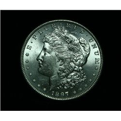 1897-s Morgan Dollar $1 Grades Choice Uncirculated ms64++  PQ