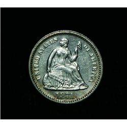 1871-p Liberty Seated Half Dime 1/2 10c Grades Select Uncirculated ms63