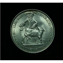 1938 New Rochelle Commemorative Half Dollar 50c Grades Gem Uncirculated ms66