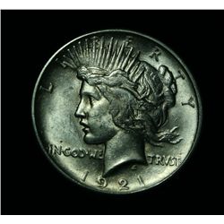 1921-p High Relief Peace Dollar Grades Choice Uncirculated ms64  STRONG STRIKE