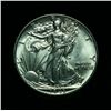 1943-p Walking Liberty Half Dollar 50c Grades Choice Uncirculated ms64
