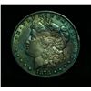 Image 1 : 1878-s Morgan Dollar $1 Grades Almost Uncirculated au55  colorfully toned