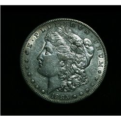 1885-s Morgan Dollar Grades Almost Uncirculated au50