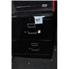 Image 1 : 2 x Black Two Drawer Legal Filing Cabinets