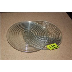 Lot of 2 Pyrex 8-3/8" Wide Angle Fresnel Lenses