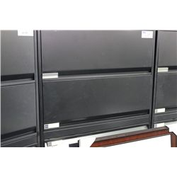 TEKNION BLACK 5 DRAWER LATERAL FILE/STORAGE