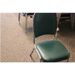 APPROX 60 GREEN BANQUET CHAIRS