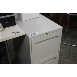 GREY 2 DRAWER FILE PEDESTAL